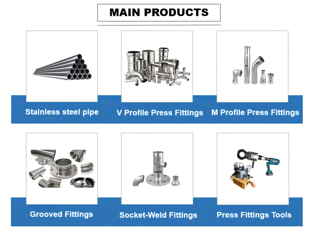 45 Degree Elbow Stainless Steel M Profile Press Fittings