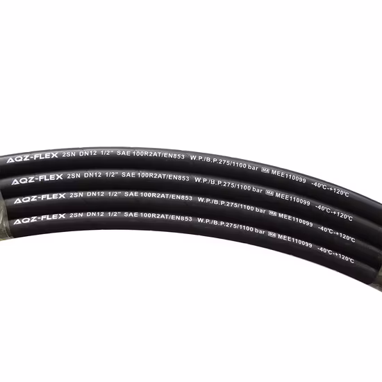 산업용 천/EPDM 매끄러운 표면 다채로운 유압 고무 호스